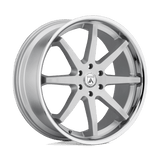 Asanti Black ABL32 20X9 5X5.0 BRUSH SLV CHR LIP 30MM Wheels