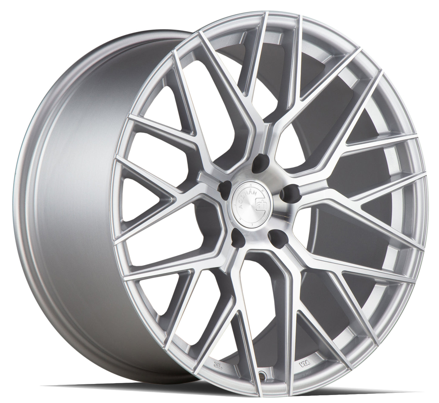 Aodhan 20x10.5 AFF9 Series | Gloss Silver Machined Face | 5x112 | +35 | 66.6