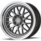 Aodhan 19x9.5 AH02 Series | Hyper Black w/ Machined Lip | 5x114.3 | +12 | 73.1