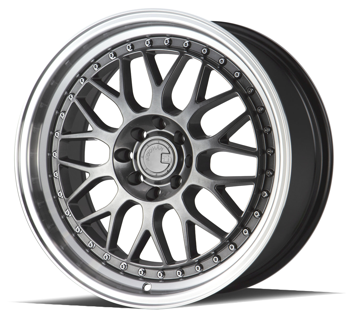 Aodhan 19x9.5 AH02 Series | Hyper Black w/ Machined Lip | 5x114.3 | +12 | 73.1