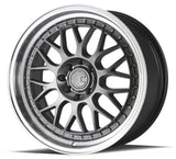 Aodhan 19x9.5 AH02 Series | Hyper Black w/ Machined Lip | 5x114.3 | +12 | 73.1