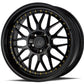 Aodhan 18x9.5 AH02 Series | Hyper Black w/ Machined Lip | 5x120 | +35 | 72.6