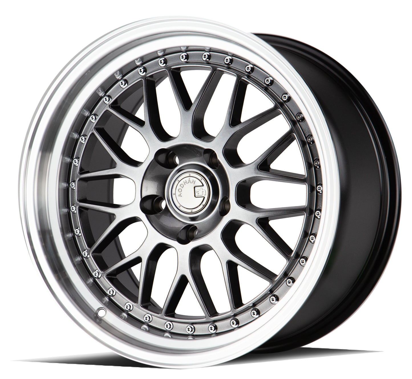 Aodhan 17x8 AH02 Series | Silver w/ Machined Lip | 5x100/114.3 | +35 | 73.1
