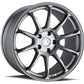Aodhan 18x10 AH06 Series | Matte Gray | 5x114.3  | +25 | 73.1