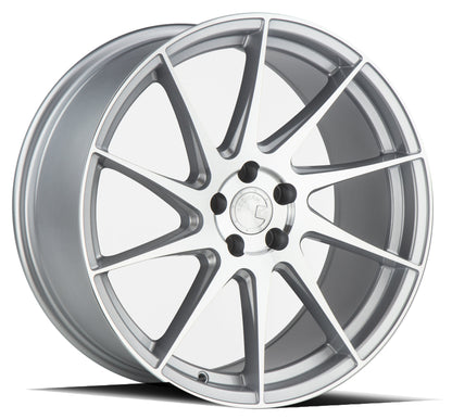 Aodhan 18x8.5 AH09 Series | Silver Machined Face | 5x100  | +35 | 73.1