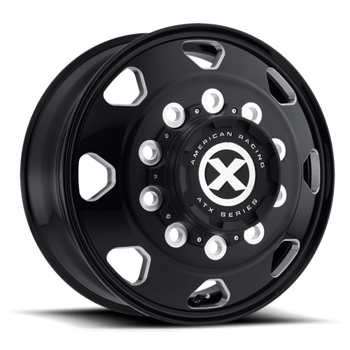 ATX OCTANE 17.5X6.75 8X6.5 124 +0 G-BLK MILL Wheels