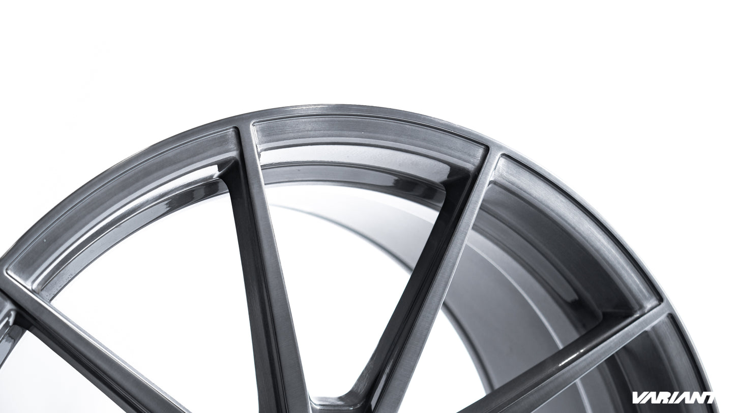 20x9 Brushed Titanium Cold Forged Collection ARGON Variant Forged  Alloy Wheels