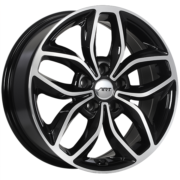 ART Replica 143 Gloss Black - Machined FaceR14317001 | Size: 17x7.0 | Bolt Pattern: 5x114.3 | Offset: 45 | Center Bore: 67.1