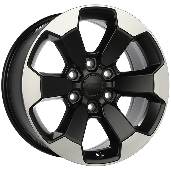 ART Replica 167 Satin Black - Machined FaceR16718001A | Size: 18x8.0 | Bolt Pattern: 6x139.7 | Offset: 20 | Center Bore: 77.8