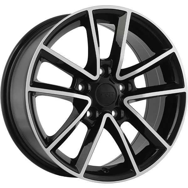 ART Replica 48 Gloss Black - Machined FaceR4817003 | Size: 17x7.5 | Bolt Pattern: 5x127 | Offset: 35 | Center Bore: 71.5
