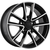 ART Replica 48 Gloss Black - Machined FaceR4817003 | Size: 17x7.5 | Bolt Pattern: 5x127 | Offset: 35 | Center Bore: 71.5