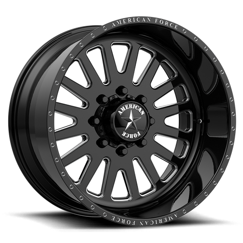 American Force ATOM SS 24X14 8X180 -73 BLACK Wheels