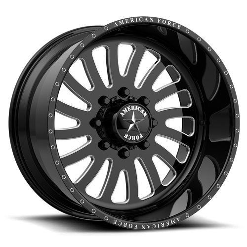 American Force OCTANE 20X10 8X6.5 -25 BLACK R Wheels
