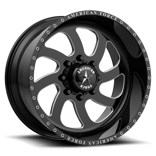 American Force BLADE 24X12 8X180 -40 BLACK R Wheels