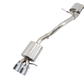 AWE Tuning 09-14 Volkswagen Jetta Mk6 1.4T Touring Edition Exhaust - Chrome Silver Tips