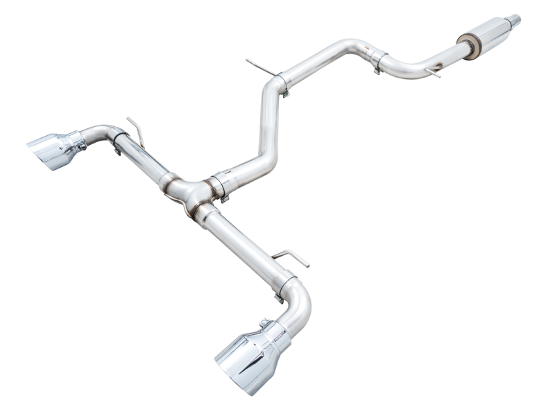 AWE Tuning 2022 VW GTI MK8 Track Edition Exhaust - Chrome Silver Tips