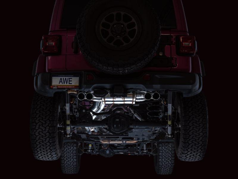AWE Tuning 21+ Wrangler 392 Switchpath Cat-Back Exhaust- Quad BashGuards