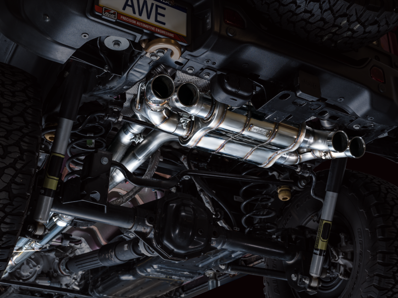 AWE Tuning 21+ Wrangler 392 Switchpath Cat-Back Exhaust- Quad BashGuards