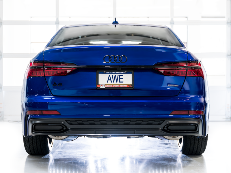 AWE Tuning Audi 2019-2023 C8 A6/A7 3.0T Touring Edition Cat-Back Exhaust- Turn Downs