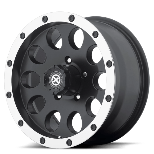 ATX Series AX186 SLOT 16X8 5X150 PUSHTHRU CAP S-BLK Wheels