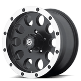ATX Series AX186 SLOT 16X8 5X150 PUSHTHRU CAP S-BLK Wheels