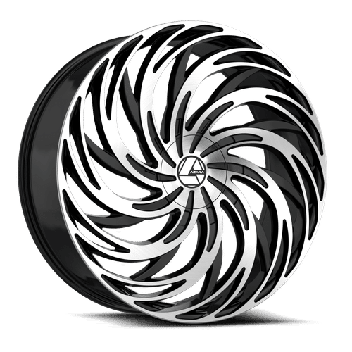 AZARA Gloss Black Machined AZA-531BM 24x9 6x135/6x139.7 Wheels