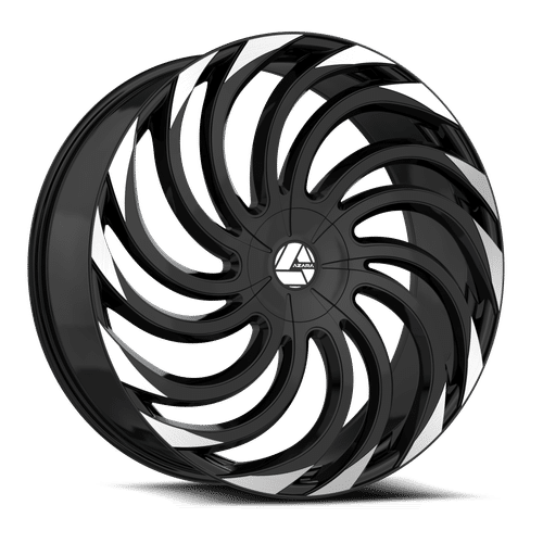 AZARA Gloss Black Machined AZA-534BM 24x9 6x135/6x139.7 Wheels