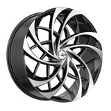 AZARA Gloss Black Machined AZA-540BM 22x8.5 5x112/5x114.3 Wheels