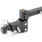 Adjustable Trailer Hitch | 6 Inch Drop | Multi-Ball Mount | Fits 2 Inch Receiver