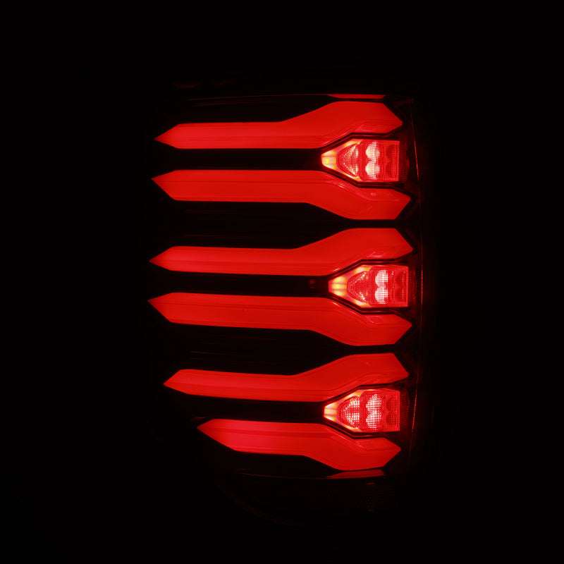 AlphaRex 09-14 Ford F150 LUXX LED Taillights - Black/Red Housing