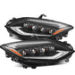 AlphaRex 23-24 Nissan Z NOVA-Series LED Projector Headlights Black w/Activation Light & Seq.Sig