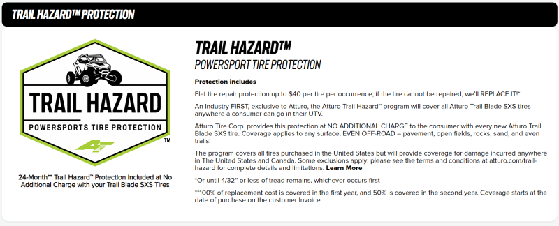 Atturo Trail Blade X/T SxS Tire - 30X11R14 77N - SXXT-U2NA4ATA ++(NOT AVAILABLE UNTIL 2027)++