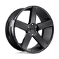 DUB 1PC BALLER 22X9.5 5X5.5 78.1 BL +26 Wheels