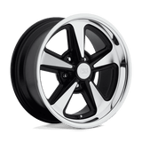US Mag 1PC U109 17X9 5X4.5 MT-BLK-MACH 08MM Wheels