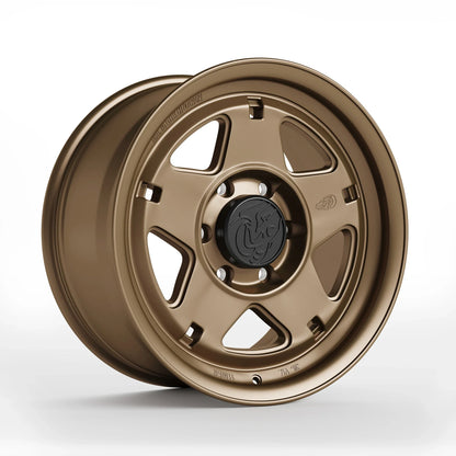 Corner View of Blackhorn Offroad NS5 in Coyote or Satin Bronze in (17x8.5)