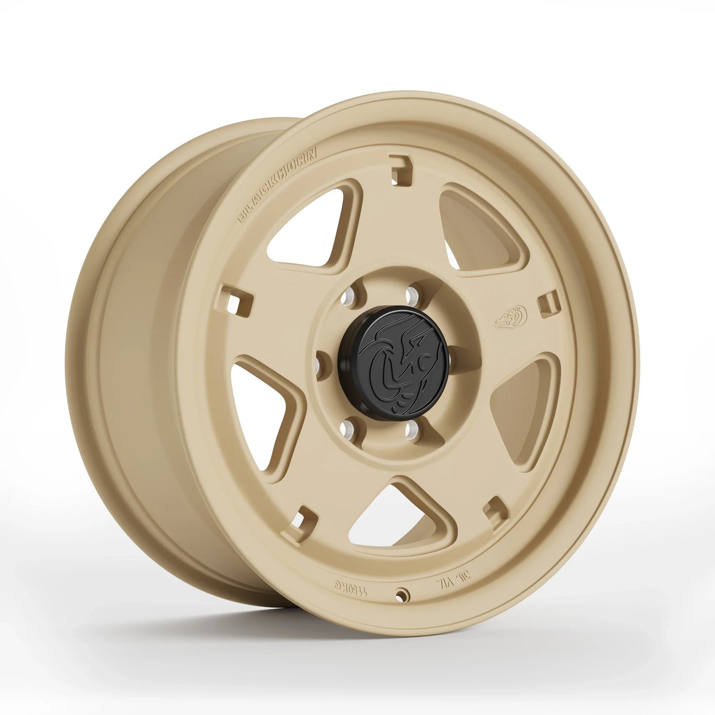 Corner View of Blackhorn Offroad NS5 in FDE or Flat Dark Earth in 17x8.5