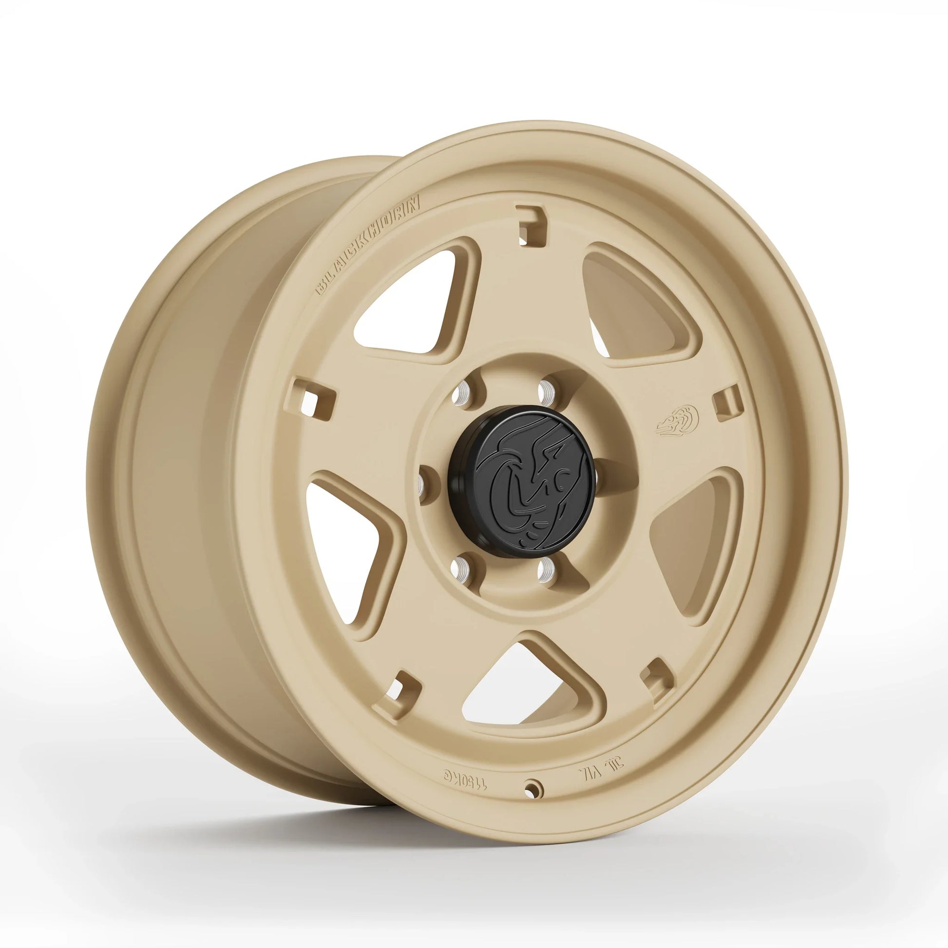 Corner View of Blackhorn Offroad NS5 in FDE or Flat Dark Earth in 17x8.5