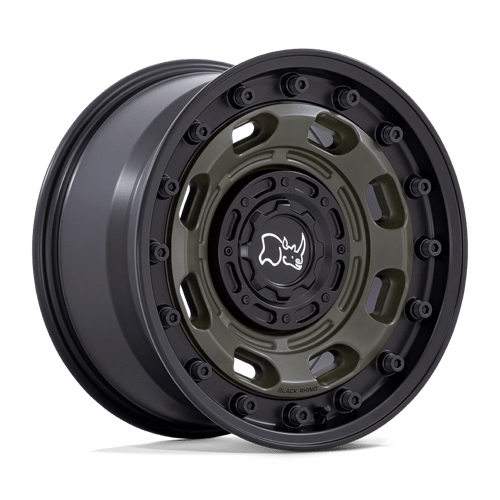 Black Rhino Hard Alloys ATLAS 17X8.5 6X135/5.5 106 -10 OD-GRN-BK Wheels