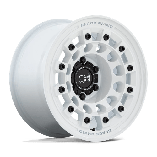 Black Rhino Hard Alloys FUJI 17X8 6X5.5 106 G-WHT +20 Wheels