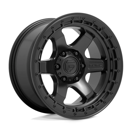 Fuel 1PC D750 18X9 6X5.5 MT-BLK-BLK-RG -12MM Wheels