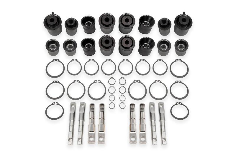 BMR 06-13 Chevrolet Corvette (C6) Z06/ZR1 Front & Rear Control Arm Bearing Kit - Black Anodized