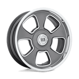 US Mag 1PC U125 20X9.5 6X5.5 MT-GNMTL 01MM Wheels
