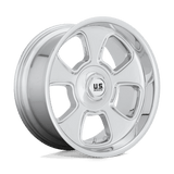 US Mag 1PC U126 20X9.5 BLANK CHR-PLATED 01MM (0-0) Wheels