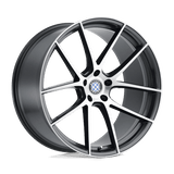 Beyern BEBFT 22X11 5X120 G-GNMTL BRSH-FC 25MM Wheels