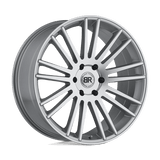 Black Rhino BRKRG 24X10 5X5.5 SLVR-MIR 25MM Wheels