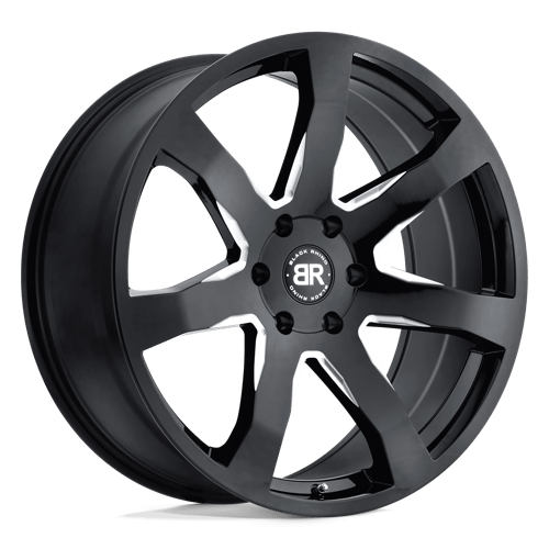 Black Rhino BRMZA 24X10 6X5.5 G-BLK-MILL 25MM Wheels