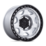 Black Rhino Hard Alloys VOYAGER 17X8.5 5X5 71 +0 SLV-MCH-BLK Wheels