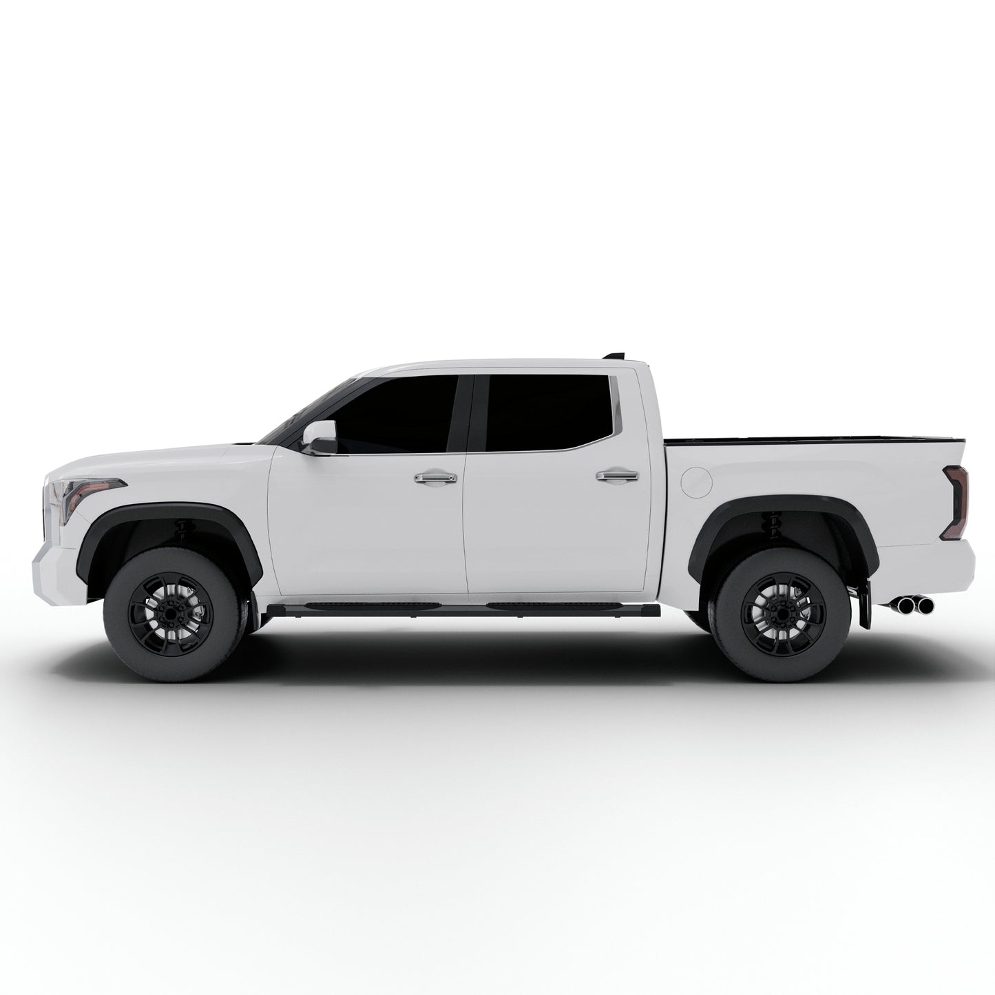 Vanguard Black Powdercoat Side Steps & Running Boards Running Boards Running Board for 2022-2025 toyota tundra nan