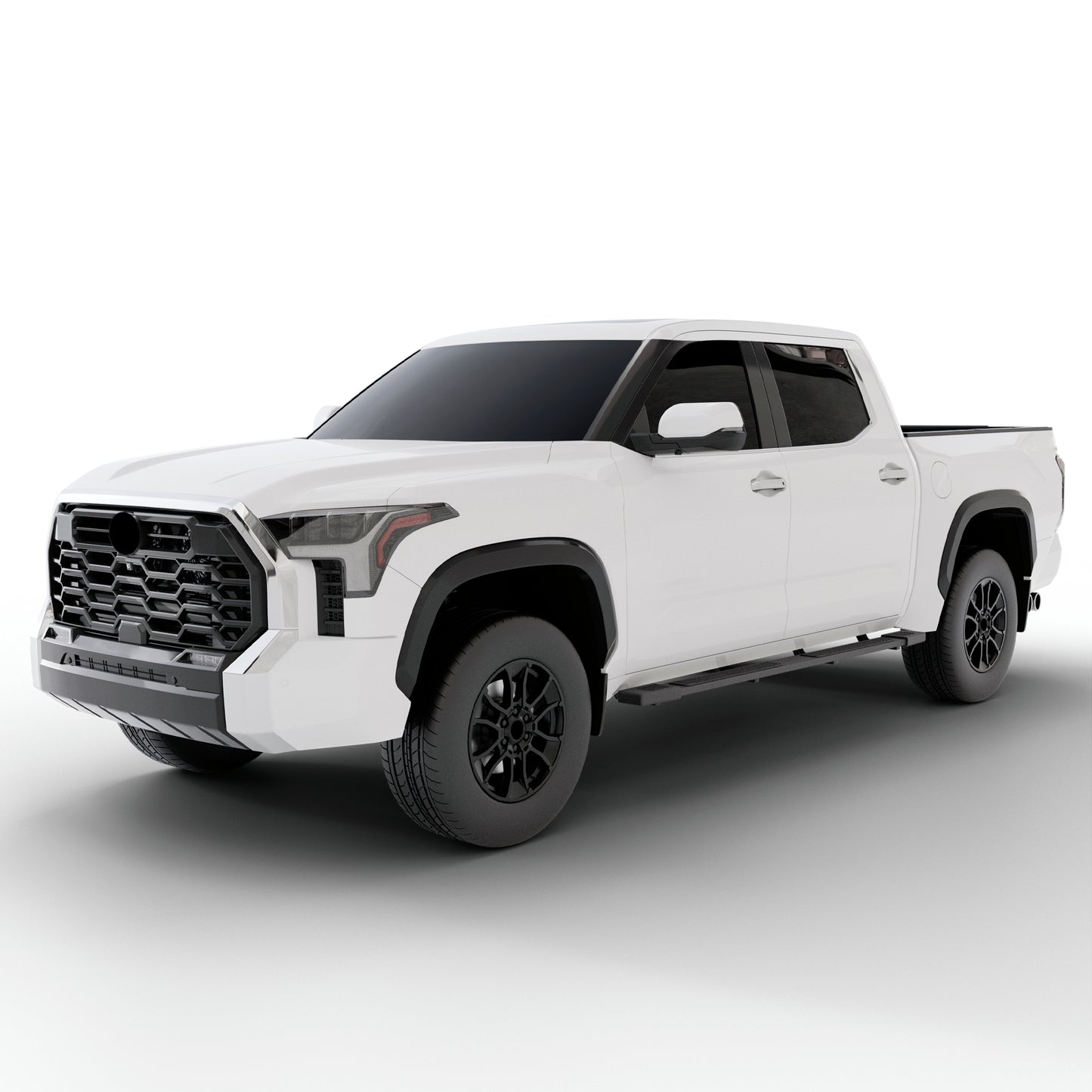 Vanguard Black Powdercoat Side Steps & Running Boards Running Boards Running Board for 2022-2025 toyota tundra nan