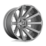 Fuel 1PC D714 24X12 5X5.0/5.5 BRSH-GNMTL-TTC -44MM Wheels